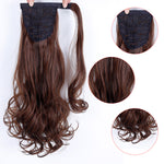 Long Color Hair Extension  Synthetic Natural  Colorfully Pony Tail Fake Hair