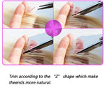 Color Long Straight Clip Hair Synthetic Extensions