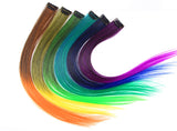 Most Colorful Synthetic Hair Extensions Clip