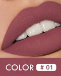 Waterproof 12 Colors Lips Makeup Lipstick Lip Gloss Long