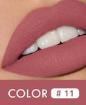 Waterproof 12 Colors Lips Makeup Lipstick Lip Gloss Long