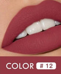 Waterproof 12 Colors Lips Makeup Lipstick Lip Gloss Long