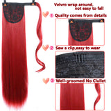 Long Color Hair Extension  Synthetic Natural  Colorfully Pony Tail Fake Hair