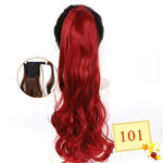 Long Color Hair Extension  Synthetic Natural  Colorfully Pony Tail Fake Hair