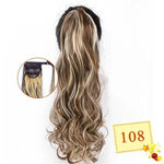 Long Color Hair Extension  Synthetic Natural  Colorfully Pony Tail Fake Hair