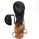 Long Color Hair Extension  Synthetic Natural  Colorfully Pony Tail Fake Hair