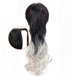 Long Color Hair Extension  Synthetic Natural  Colorfully Pony Tail Fake Hair