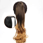 Long Color Hair Extension  Synthetic Natural  Colorfully Pony Tail Fake Hair