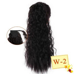 Long Color Hair Extension  Synthetic Natural  Colorfully Pony Tail Fake Hair