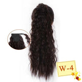 Long Color Hair Extension  Synthetic Natural  Colorfully Pony Tail Fake Hair