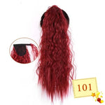 Long Color Hair Extension  Synthetic Natural  Colorfully Pony Tail Fake Hair