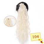 Long Color Hair Extension  Synthetic Natural  Colorfully Pony Tail Fake Hair