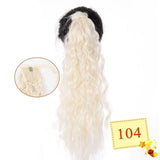 Long Color Hair Extension  Synthetic Natural  Colorfully Pony Tail Fake Hair