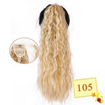 Long Color Hair Extension  Synthetic Natural  Colorfully Pony Tail Fake Hair