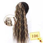 Long Color Hair Extension  Synthetic Natural  Colorfully Pony Tail Fake Hair