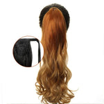 Long Color Hair Extension  Synthetic Natural  Colorfully Pony Tail Fake Hair