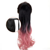 Long Color Hair Extension  Synthetic Natural  Colorfully Pony Tail Fake Hair