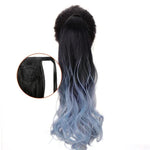 Long Color Hair Extension  Synthetic Natural  Colorfully Pony Tail Fake Hair