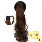 Long Color Hair Extension  Synthetic Natural  Colorfully Pony Tail Fake Hair