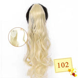 Long Color Hair Extension  Synthetic Natural  Colorfully Pony Tail Fake Hair