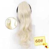 Long Color Hair Extension  Synthetic Natural  Colorfully Pony Tail Fake Hair