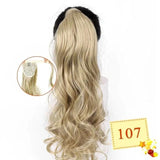 Long Color Hair Extension  Synthetic Natural  Colorfully Pony Tail Fake Hair