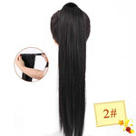 Long Color Hair Extension  Synthetic Natural  Colorfully Pony Tail Fake Hair