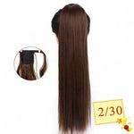 Long Color Hair Extension  Synthetic Natural  Colorfully Pony Tail Fake Hair