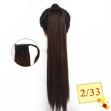 Long Color Hair Extension  Synthetic Natural  Colorfully Pony Tail Fake Hair