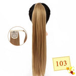 Long Color Hair Extension  Synthetic Natural  Colorfully Pony Tail Fake Hair