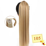 Long Color Hair Extension  Synthetic Natural  Colorfully Pony Tail Fake Hair