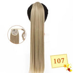 Long Color Hair Extension  Synthetic Natural  Colorfully Pony Tail Fake Hair