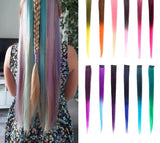 Most Colorful Synthetic Hair Extensions Clip